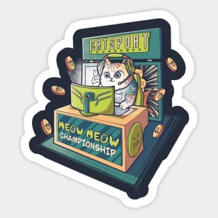 Gaming cat Sticker